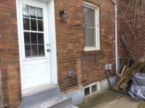 Door and window removed